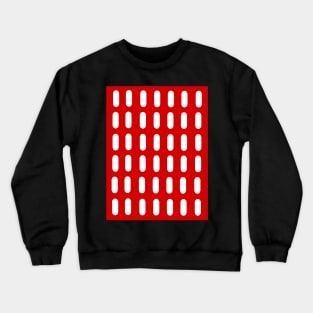 Rounded rectangle red dot pattern Crewneck Sweatshirt